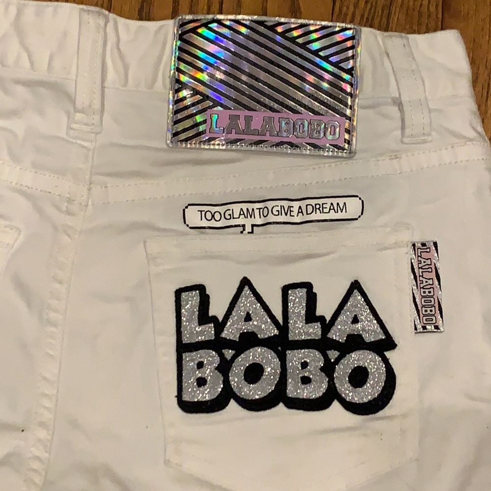 Denim shorts Lalabobo k-pop shorts White size 24 - Picture 3 of 6